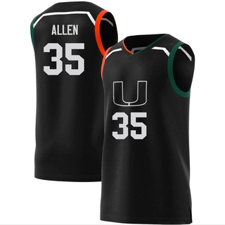 Dante Allen Replica Black Men's Miami Hurricanes Basketball Jersey
