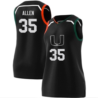 Dante Allen Replica Black Women's Miami Hurricanes Basketball Jersey