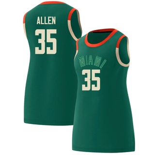 Dante Allen Replica Green Women's Miami Hurricanes Celebrating Black Culture Basketball Jersey