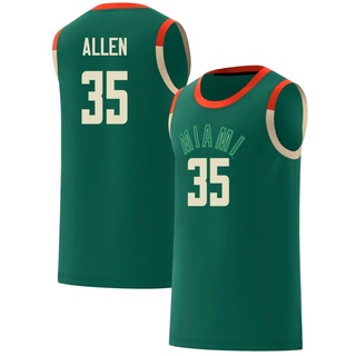 Dante Allen Replica Green Youth Miami Hurricanes Celebrating Black Culture Basketball Jersey