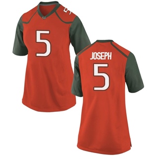 Ray Ray Joseph Replica Orange Women's Miami Hurricanes Jersey