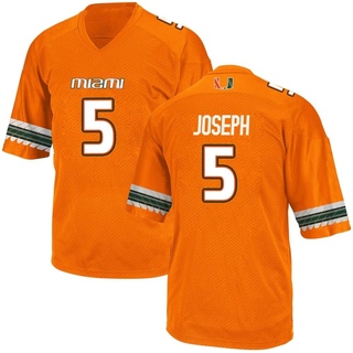 Ray Ray Joseph Replica Orange Youth Miami Hurricanes Alternate Jersey