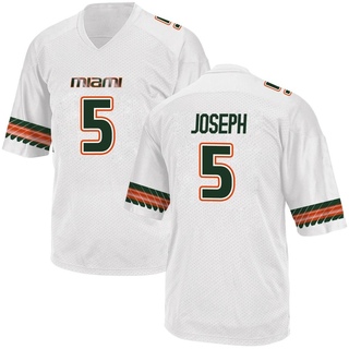 Ray Ray Joseph Replica White Youth Miami Hurricanes Alternate Jersey