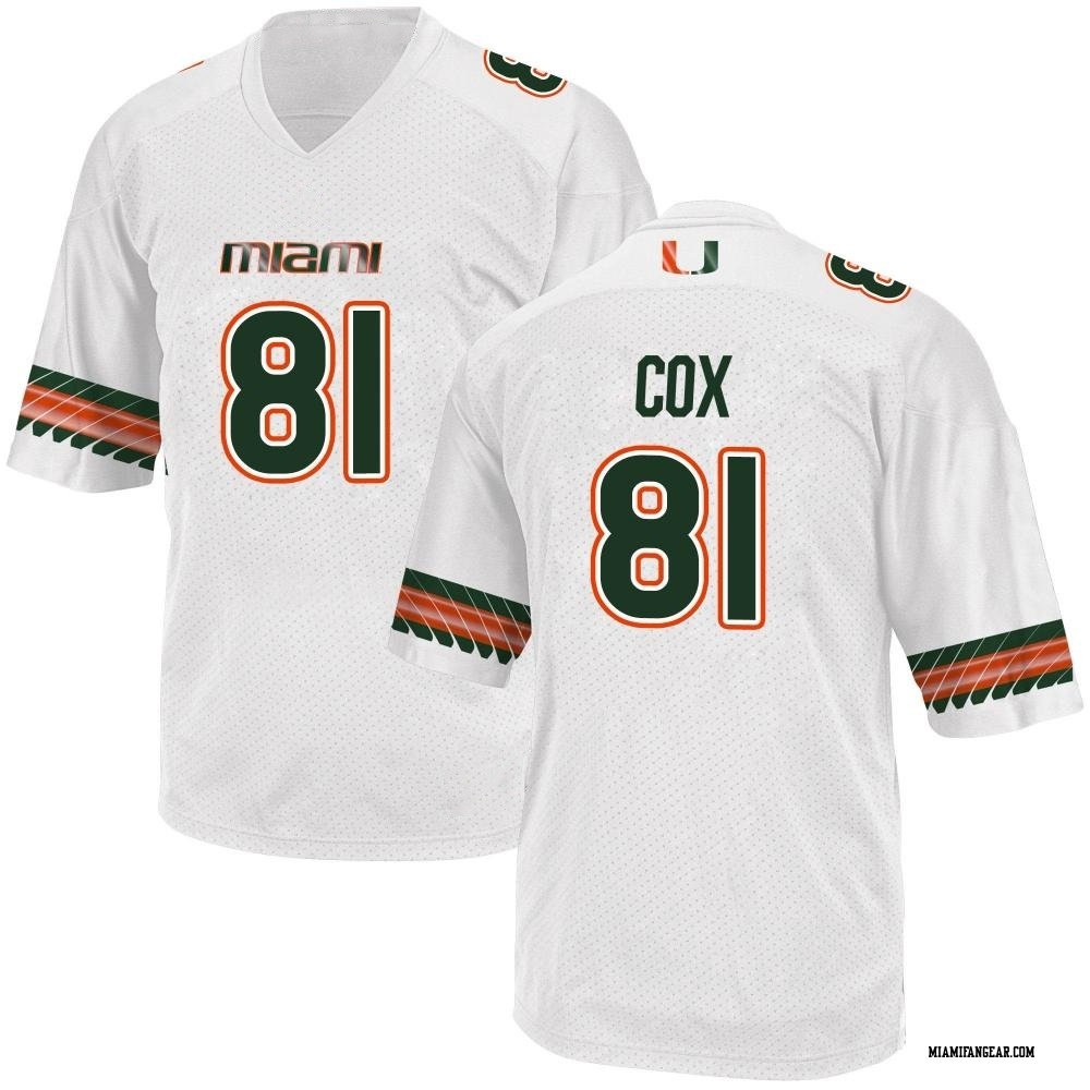 Miami Hurricanes #18 Game Used White Football Practice Jersey 929